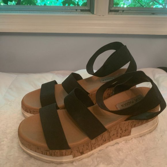 Steve Madden Belladonna Ankle Strap Wedge Sandal - Picture 3 of 4